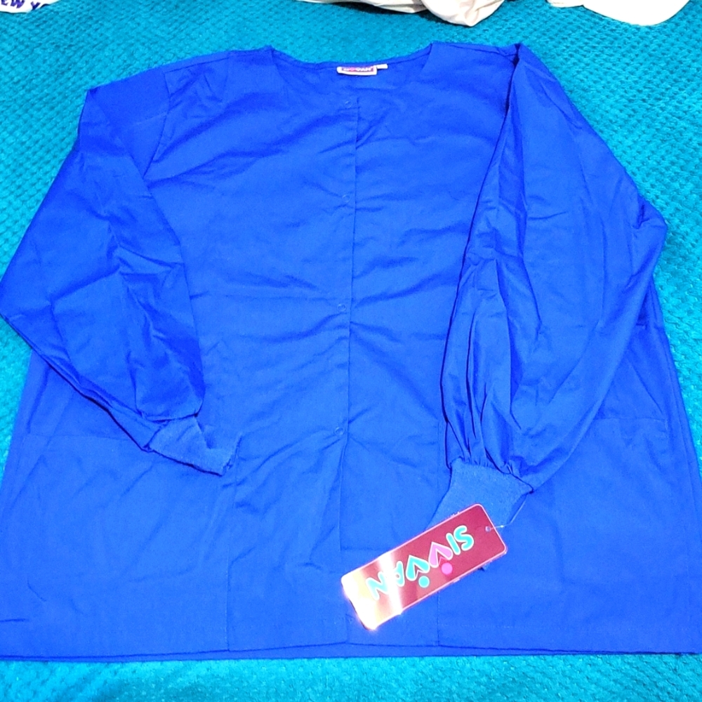 Scrub Jacket Royal Blue size XL